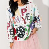 Grey Multi 'Happy New Year 2026' Sweatshirt | Queen Of Sparkles