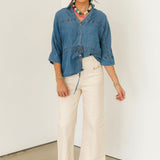 Cinched Up Denim Top