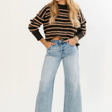Everyday Sweater | Mocha Stripes