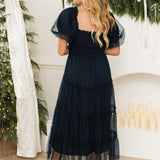 Mylee Textured Midi Dress | Navy