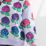 Lavender Hydrangea Sweatshirt | Queen Of Sparkles