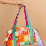 Multi Colorblock Logo Duffle | Queen Of Sparkles