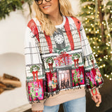 Multi Store At Christmas Time Window Display Sweatshirt | Queen Of Sparkles
