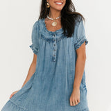 Sunday Blues Mini Dress