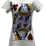 White Queen Of Hearts Tee Dress