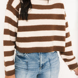 Striped Crop Sweater | Earthbound