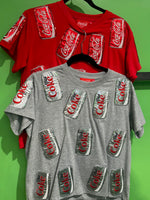 RED SCATTERED COKE CAN TEE | QUEEN OF SPARKLES