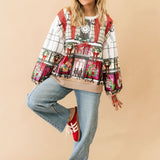 Multi Store At Christmas Time Window Display Sweatshirt | Queen Of Sparkles