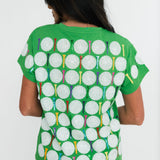 Green Golf Ball & Golf Tee T-shirt | Queen Of Sparkles