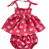 Organic Smocked Set | Flower