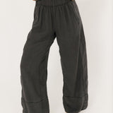 Days End Linen Pull On Pants | Black