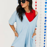 Hot Shot Tee Romper Coddy | Steel