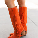 Twister Leather Boot | Orange