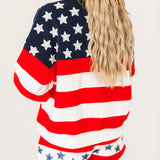 USA Star & Stripe QOS Card Logo Sweatshirt | Queen Of Sparkles