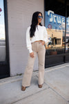 ADELA TUMMY CONTROL DENIM | KHAKI