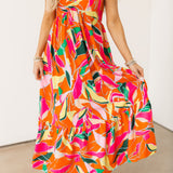 Tropical Paradise Maxi Dress | Orange