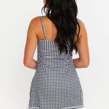 The Reset Tennis Mini Dress | Black Check