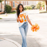 Licensed Tennessee Metallic Word With Icons Tee | Queen Of Sparkles