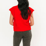 Piper Cardi Vest | Red