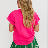 Pink Jeweled Football Tee | Queen Of Sparkles