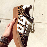 Boston P Sneakers | Leopard Cuoio Milk