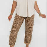 Kortnee Barrel Jeans | Leopard