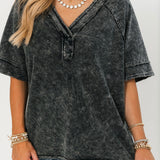 Mineral Wash Pullover Tee