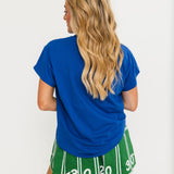 Royal Jeweled Football Tee | Queen Of Sparkles