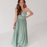 Heart In The Sand Maxi Dress | Green