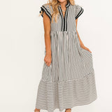 Timeless Lines Midi Dress | Black