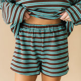 Malia Short | Brown Teal
