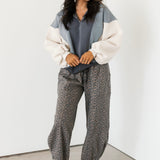 Emma Oversized Colorblock Sweatshirt | Blue