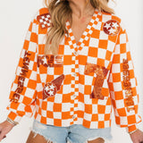 Licensed Tennessee Checkered Team Icons Cardigan | Queen Of Sparkles