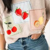 Fruit Gingham Patch Tee