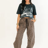 My Way Sweatpant | Chocolate Leopard