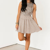 Market Stroll Mini Dress | Chocolate Check