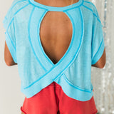 My Time Tee | Bright Blue