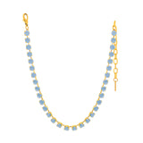 Oakland Necklace | Light Sapphire Matt