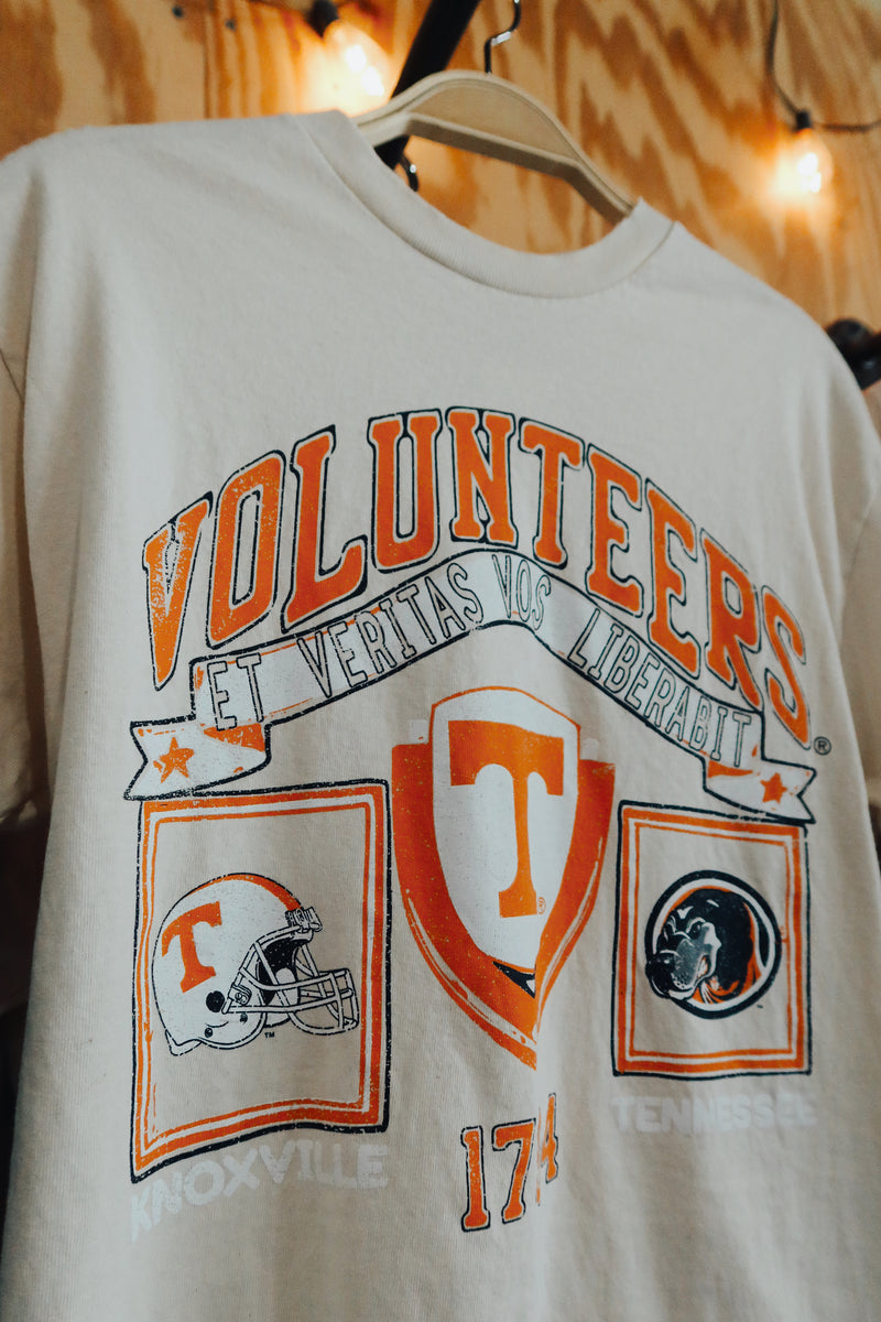 VOLS PREP PATCH THRIFTED TEE