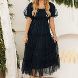 Mylee Textured Midi Dress | Navy