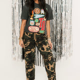 Combat Cuties Barrel Jeans | Camo
