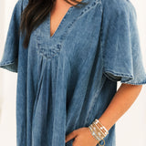 What I Want Denim Maxi Dress