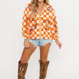 Licensed Tennessee Checkered Team Icons Cardigan | Queen Of Sparkles