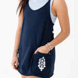 Hot Shot Mini Logo Dress | Midnight Navy