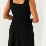 Classic Charm Mini Dress | Black
