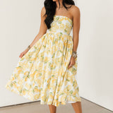 Lemon Daydream Midi Dress