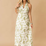 Palm Leaf Maxi Dress