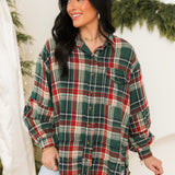 Wildwood Oversized Flannel Shirt | Pine Green