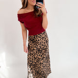 Stay Wild Maxi Skirt | Leopard