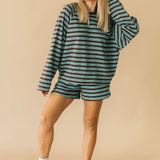 Malia Short | Brown Teal